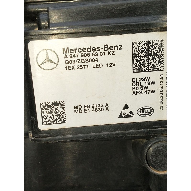 Recambio de faro izquierdo para mercedes-benz clase gla (bm 247) referencia OEM IAM a2479066301 xenon 