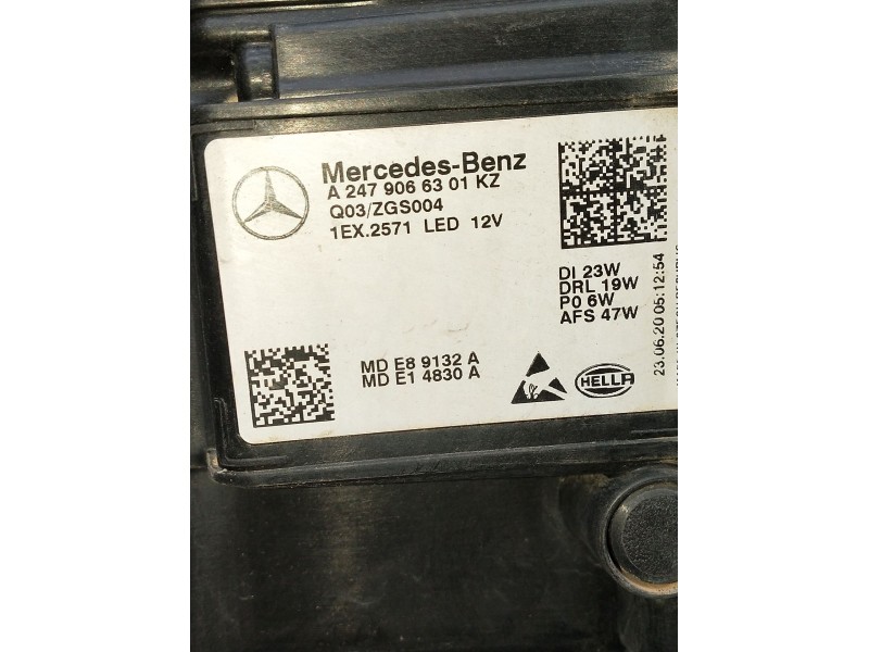 Recambio de faro izquierdo para mercedes-benz clase gla (bm 247) referencia OEM IAM a2479066301 xenon 