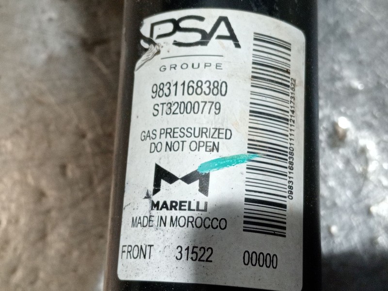 Recambio de amortiguador delantero izquierdo para peugeot 208 (p2) referencia OEM IAM 9831198380 ST32000779 