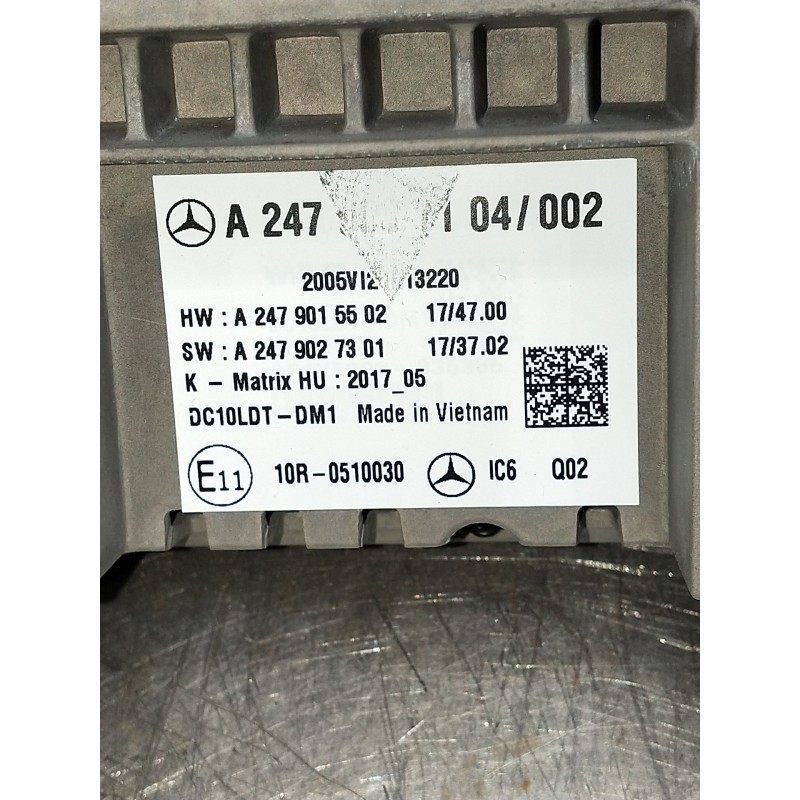 Recambio de pantalla multifuncion para mercedes-benz clase gla (bm 247) referencia OEM IAM A2479015502A2479027301  