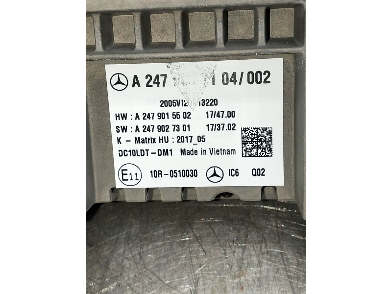 Recambio de pantalla multifuncion para mercedes-benz clase gla (bm 247) referencia OEM IAM A2479015502A2479027301  