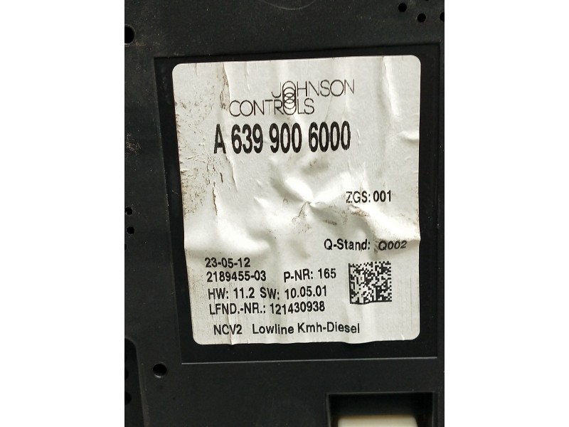 Recambio de cuadro instrumentos para mercedes-benz vito (w639) basic, combi referencia OEM IAM A6399006000  