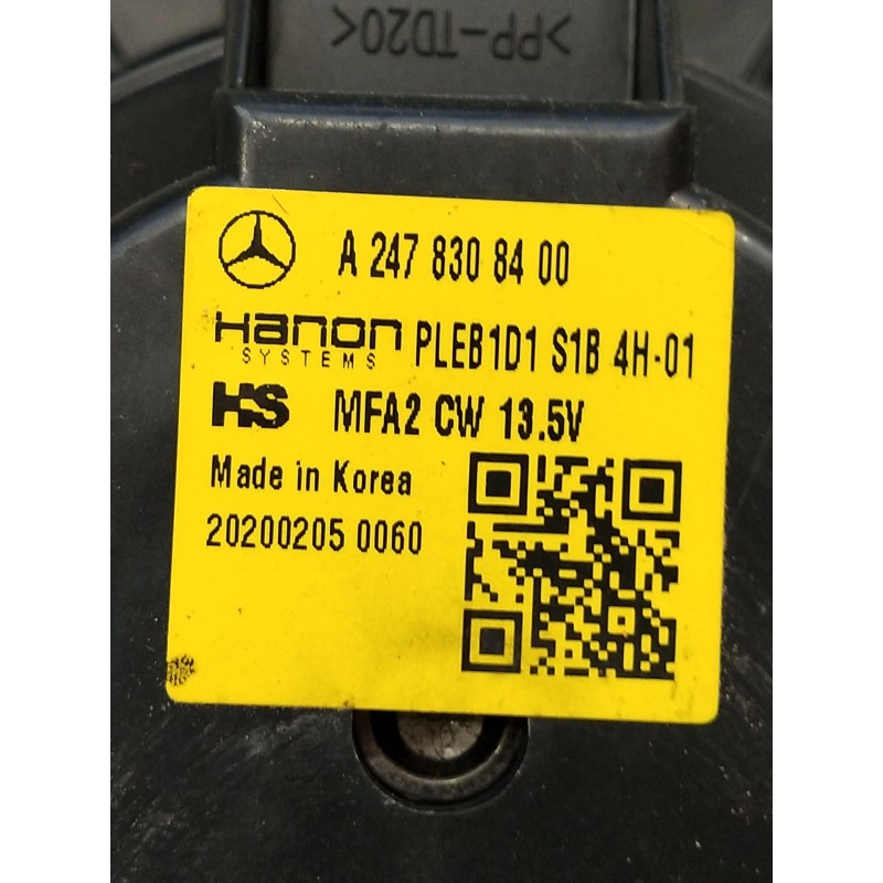 Recambio de motor calefaccion para mercedes-benz clase gla (bm 247) referencia OEM IAM a2478308400  