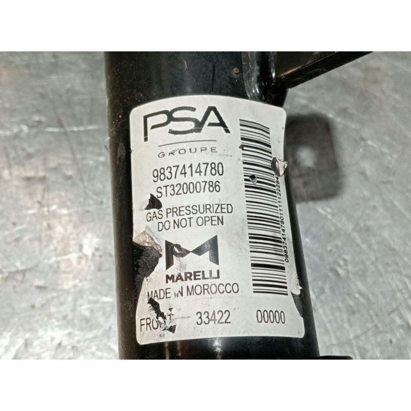 Recambio de amortiguador delantero derecho para opel corsa f referencia OEM IAM 9837414780 ST32000786 