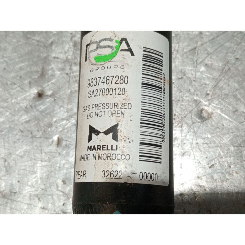 Recambio de amortiguador trasero izquierdo para opel corsa f referencia OEM IAM 9837467280 SA27000120 
