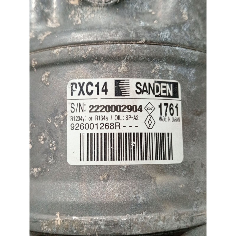 Recambio de compresor aire acondicionado para renault megane iv berlina 5p referencia OEM IAM 926001268R PXC14 