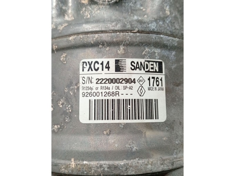Recambio de compresor aire acondicionado para renault megane iv berlina 5p referencia OEM IAM 926001268R PXC14 