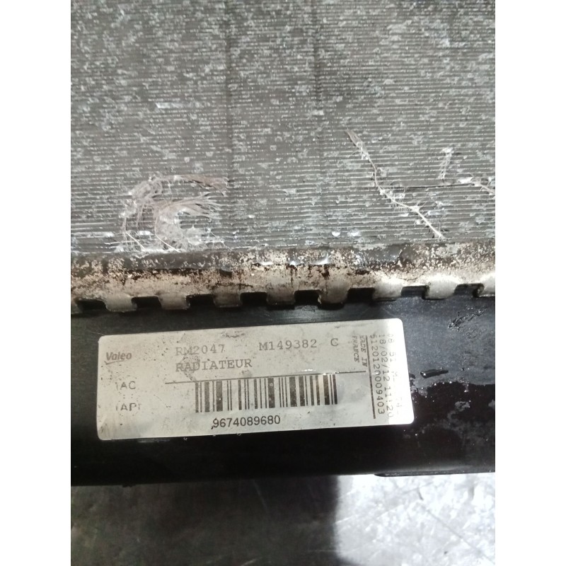 Recambio de radiador agua para citroën c4 lim. referencia OEM IAM 9674089680  