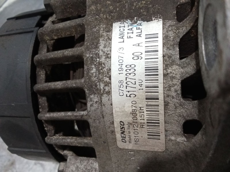 Recambio de alternador para fiat bravo (198) 1.9 active multijet referencia OEM IAM 51727338  