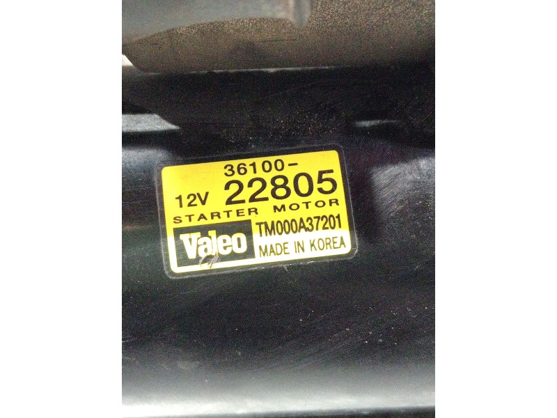 Recambio de motor arranque para hyundai matrix (fc) 1.6 gls referencia OEM IAM 3610022805 TM000A37201 