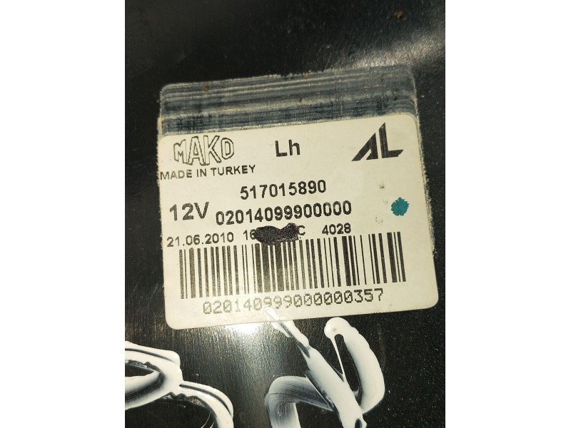 Recambio de piloto trasero izquierdo para fiat punto (evo) (199) dynamic referencia OEM IAM 51701589002014099900000  