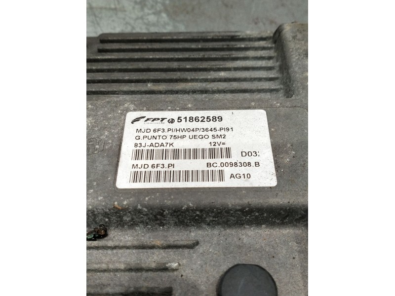 Recambio de centralita motor uce para fiat punto (evo) (199) dynamic referencia OEM IAM 5186258983jada7k  