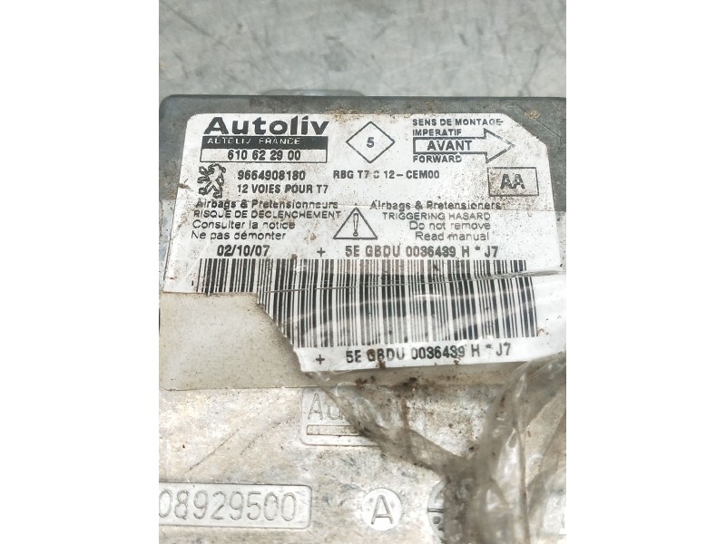 Recambio de centralita airbag para peugeot 308 referencia OEM IAM 6106229009664908180  