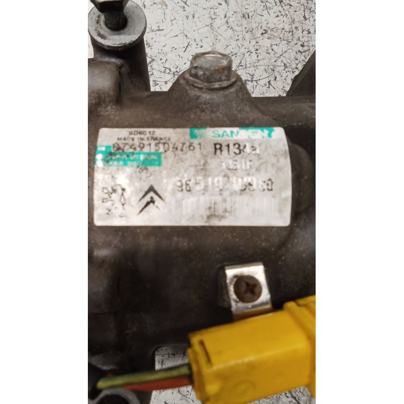 Recambio de compresor aire acondicionado para peugeot 207 cc referencia OEM IAM sd6c121351f 9651941080 