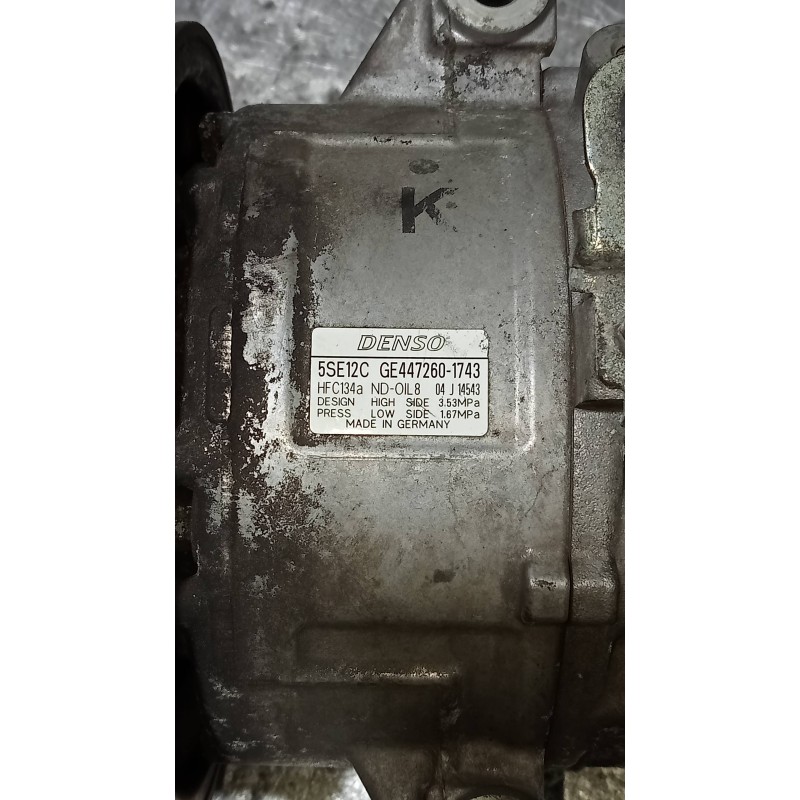 Recambio de compresor aire acondicionado para toyota avensis wagon (t25) 2.2 d-4d executive referencia OEM IAM 4472601743 5SE12C