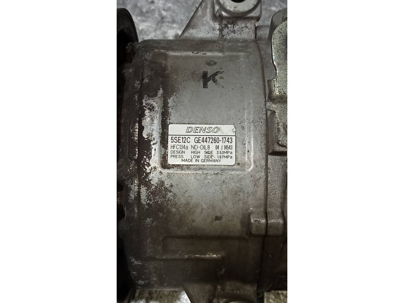 Recambio de compresor aire acondicionado para toyota avensis wagon (t25) 2.2 d-4d executive referencia OEM IAM 4472601743 5SE12C