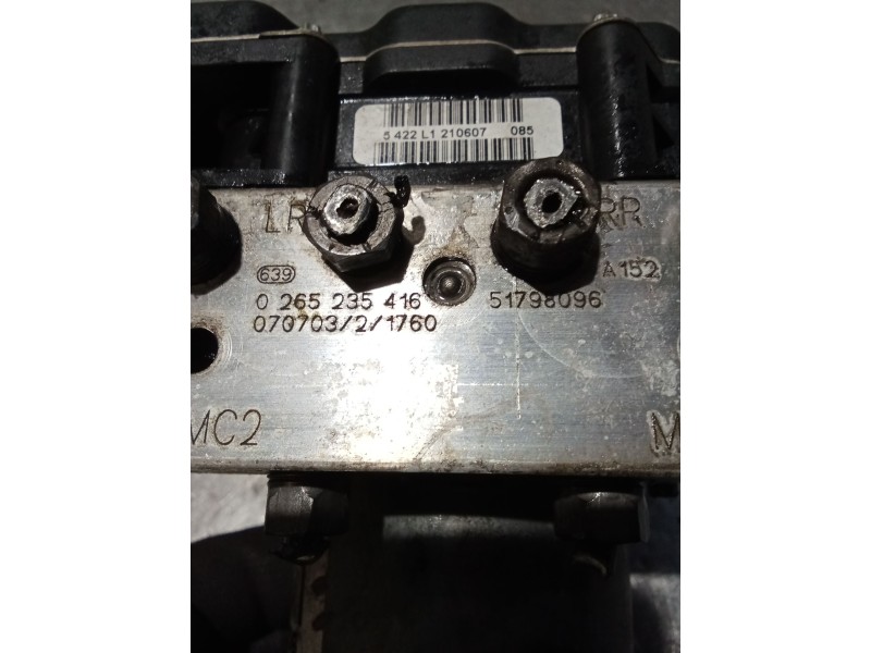 Recambio de abs para fiat bravo (198) 1.9 active multijet referencia OEM IAM 0265950756 0265235416 51798096