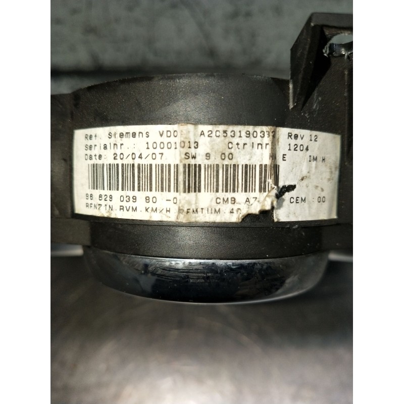 Recambio de cuadro instrumentos para peugeot 207 cc referencia OEM IAM 9662903980A2C53065547  