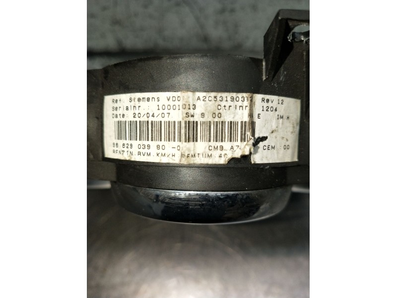 Recambio de cuadro instrumentos para peugeot 207 cc referencia OEM IAM 9662903980A2C53065547  