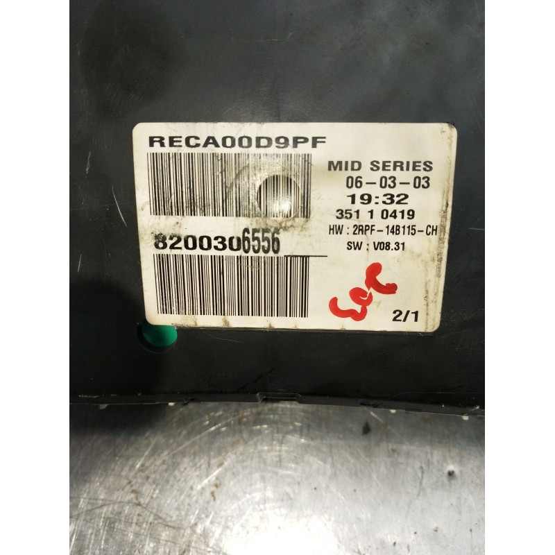 Recambio de cuadro instrumentos para renault megane ii berlina 5p referencia OEM IAM 820030G55635110419  