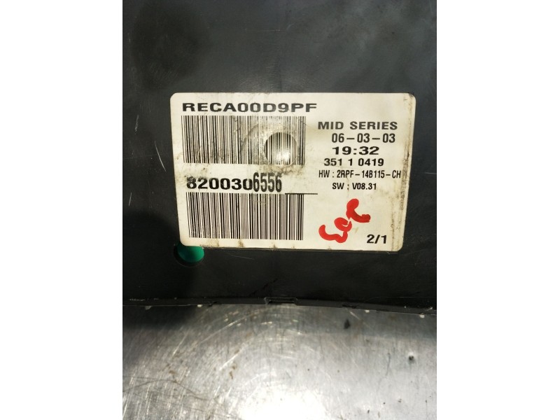 Recambio de cuadro instrumentos para renault megane ii berlina 5p referencia OEM IAM 820030G55635110419  