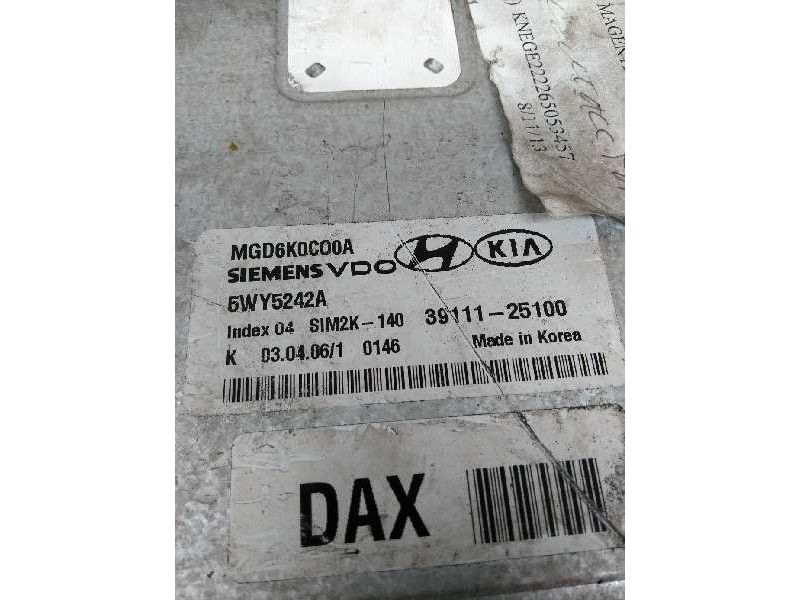 Recambio de centralita motor uce para kia magentis 2.0 cat referencia OEM IAM 5WY5242A 3911125100 DAX SIM2K140 Recambio de centralita motor uce para kia magentis 2.0 cat referencia OEM IAM 5WY5242A 3911125100 DAX SIM2K140