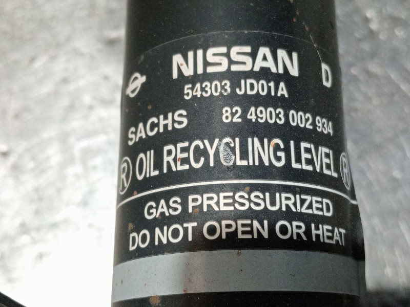 Recambio de amortiguador delantero izquierdo para nissan qashqai (j10) acenta referencia OEM IAM 54303JD01A 824903002934 