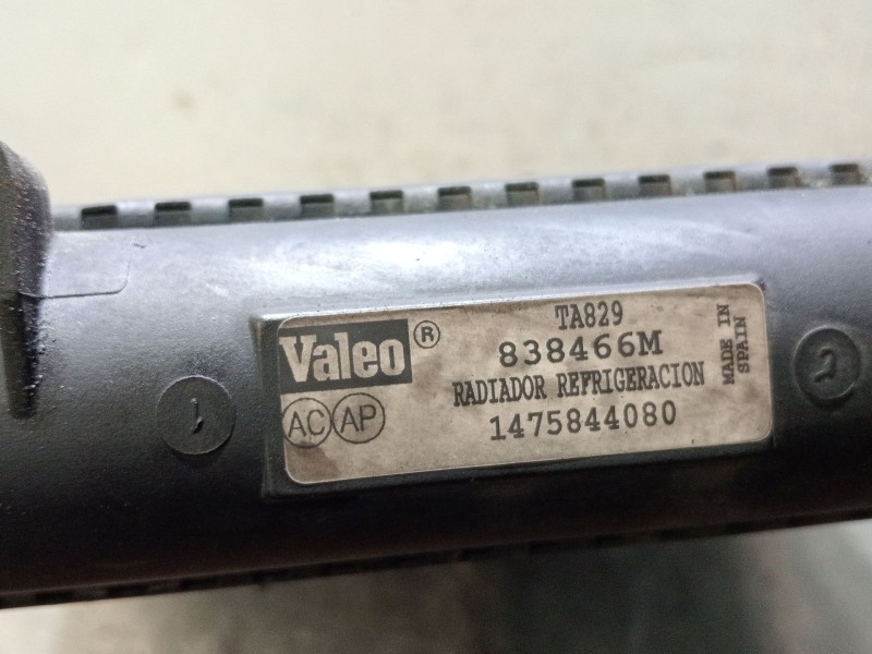 Recambio de radiador agua para fiat scudo (222) referencia OEM IAM 1475844080 838466M 