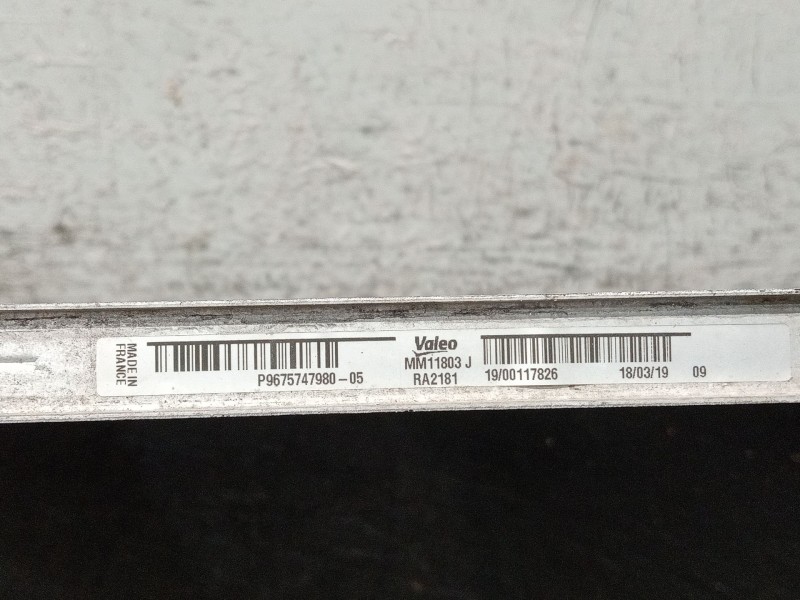 Recambio de radiador agua para citroën c4 spacetourer 1.2 referencia OEM IAM P9675747980 MM11803J 