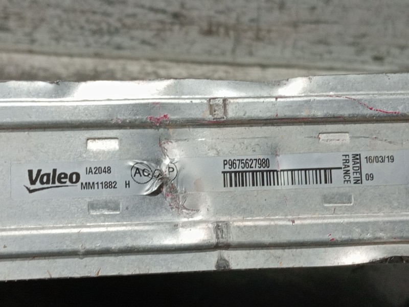 Recambio de intercooler para citroën c4 spacetourer 1.2 referencia OEM IAM P9675627980 MM11882H 