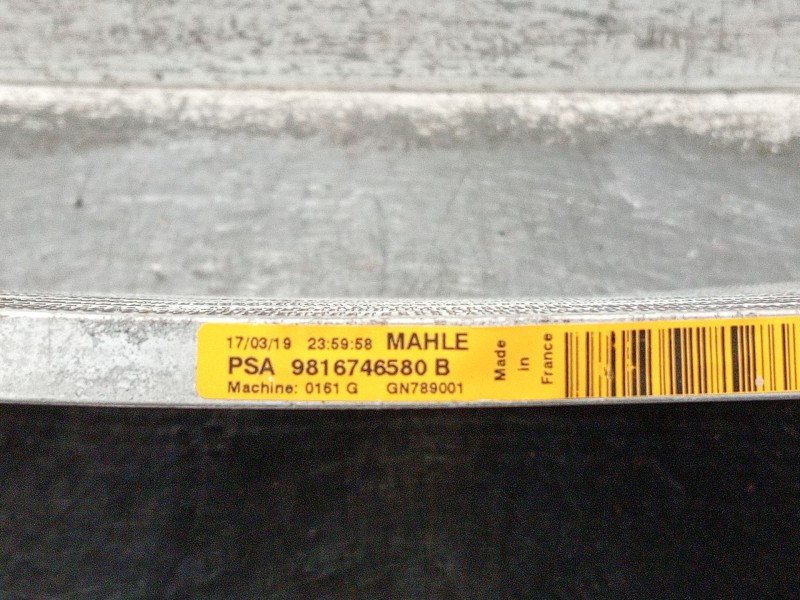 Recambio de condensador / radiador aire acondicionado para citroën c4 spacetourer 1.2 referencia OEM IAM 9816746580B  