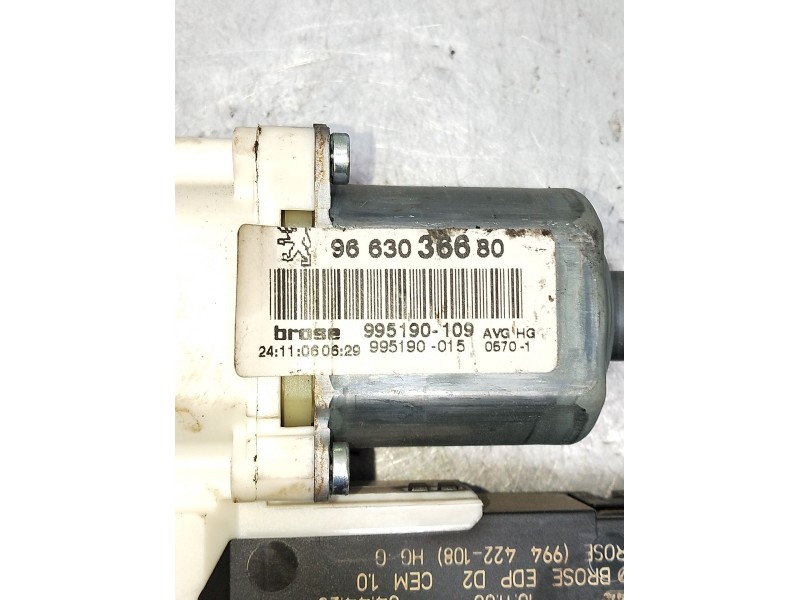 Recambio de elevalunas delantero izquierdo para peugeot 407 st sport pack referencia OEM IAM 9663036680 4P 