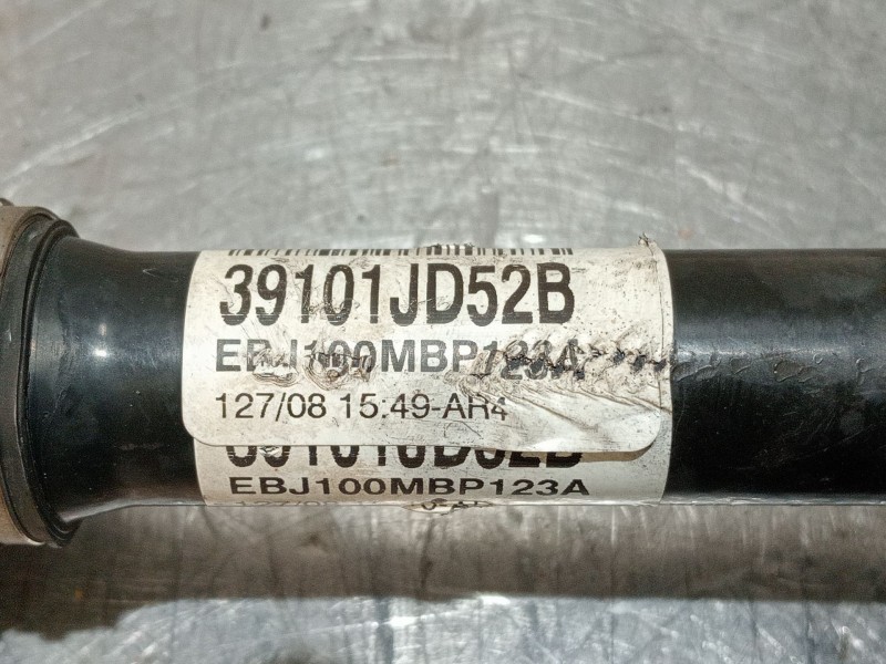 Recambio de transmision delantera izquierda para nissan qashqai (j10) acenta referencia OEM IAM 39101JD52B EBJ100MBP123A 