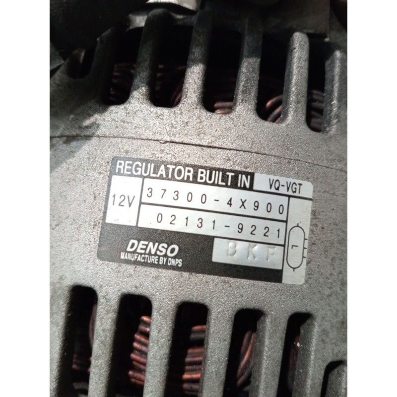 Recambio de alternador para kia carnival / grand carnival iii (vq) 2.9 crdi referencia OEM IAM 373004X900 021319221 