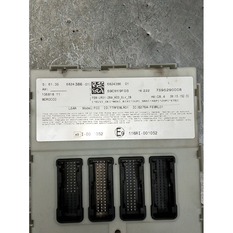 Recambio de caja reles / fusibles para bmw serie 3 lim. (f30) referencia OEM IAM 7595290008682438601  