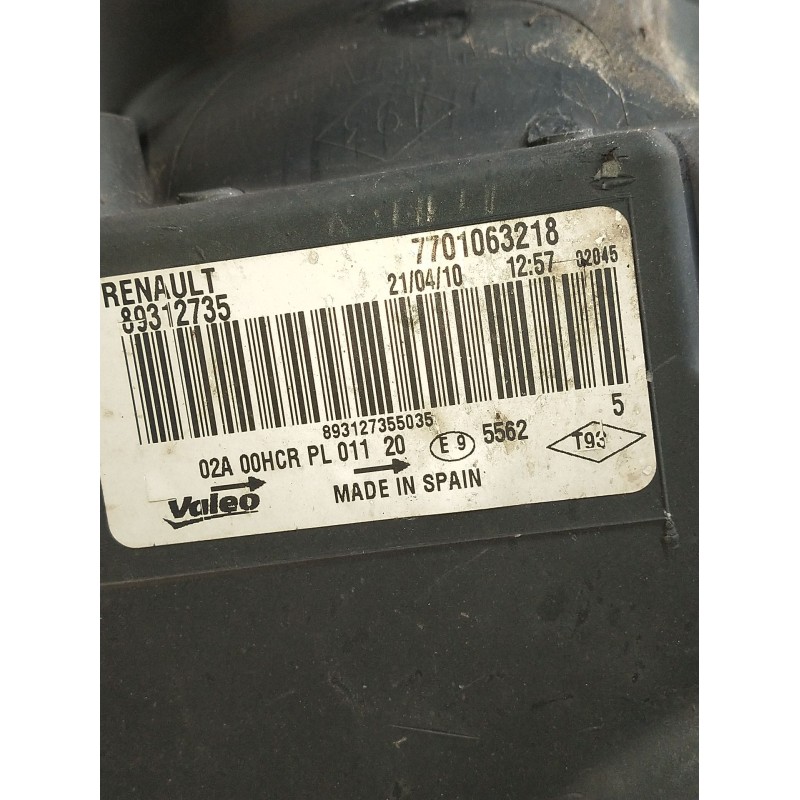Recambio de faro izquierdo para renault megane ii (bm0/1_, cm0/1_) 1.9 dci referencia OEM IAM 770106321889312735  