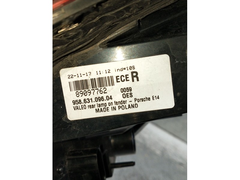 Recambio de piloto trasero derecho para porsche cayenne (92a) 4.8 s referencia OEM IAM 9586310960489097762  