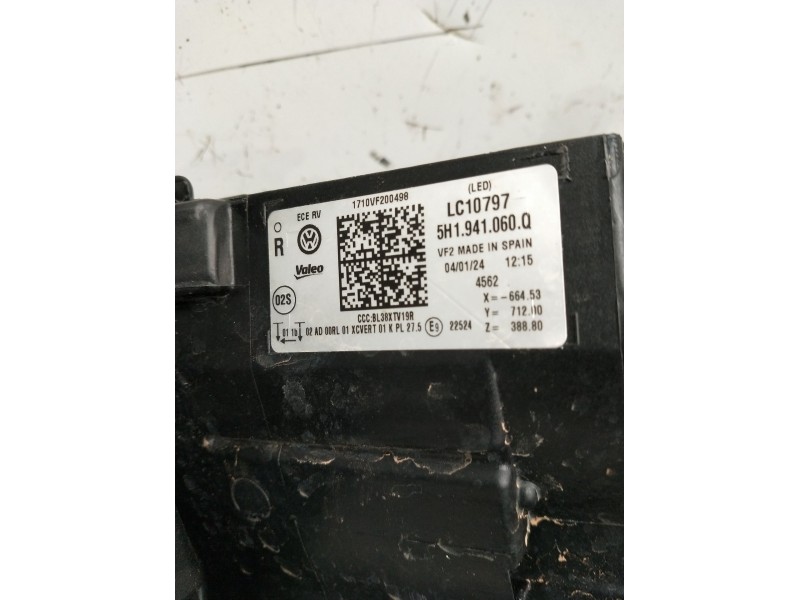 Recambio de faro derecho para volkswagen golf viii gti cd1 clubsport referencia OEM IAM 5h1941060qlc10797  