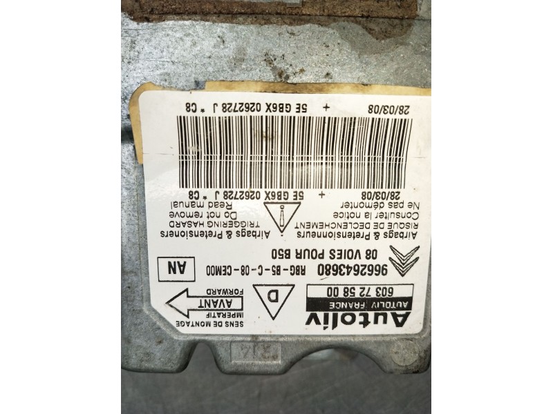 Recambio de kit airbag para citroën c4 coupe by loeb referencia OEM IAM 6037258009662643680  