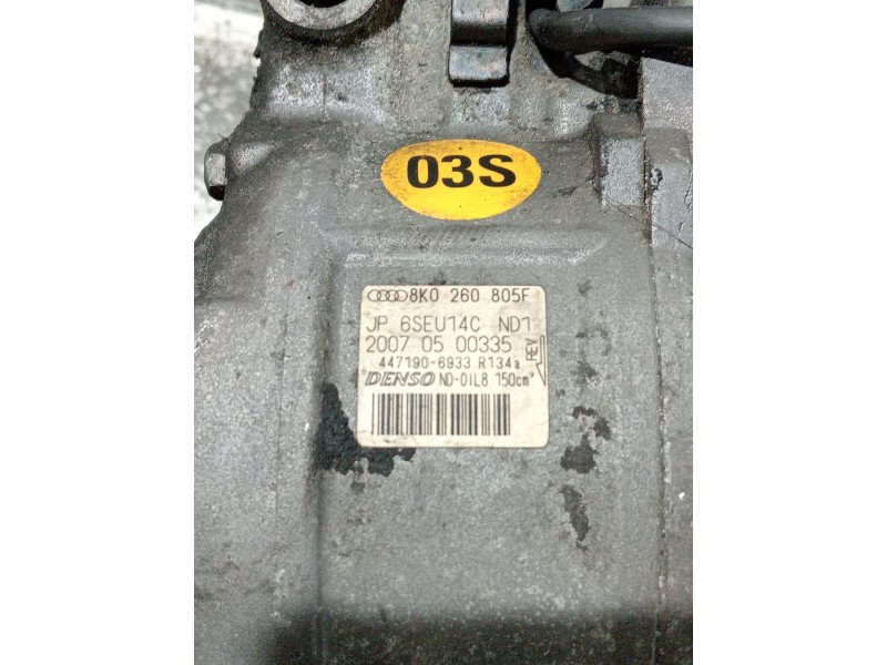 Recambio de compresor aire acondicionado para audi a5 coupe (8t) referencia OEM IAM 8K0260805F 4471906933 