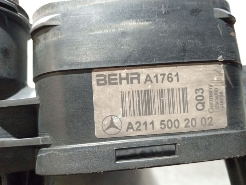 Recambio de radiador agua para mercedes-benz clase e (w211) berlina referencia OEM IAM A2115002002  
