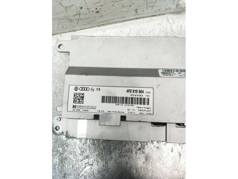 Recambio de pantalla multifuncion para audi a6 berlina (4f2) 2.0 tdi referencia OEM IAM 4F0919604  