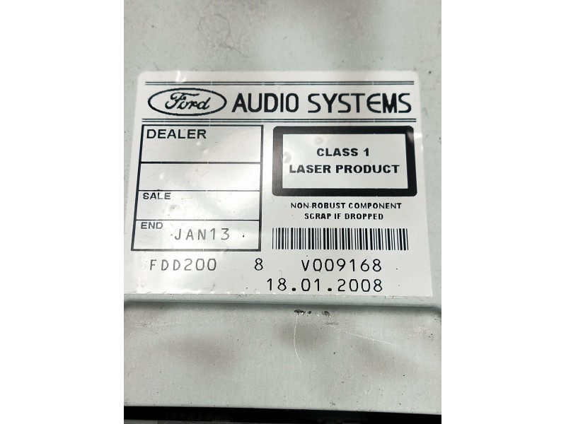 Recambio de sistema audio / radio cd para ford c-max (cb3) ambiente referencia OEM IAM V009168  