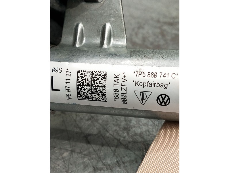 Recambio de airbag cortina delantero izquierdo para porsche cayenne (92a) 4.8 s referencia OEM IAM 7p5880741C  