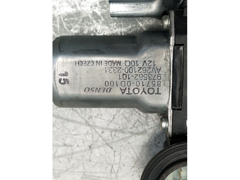 Recambio de elevalunas delantero derecho para toyota yaris live referencia OEM IAM 857100d100973582101  
