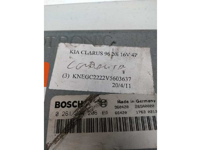 Recambio de centralita motor uce para kia clarus 2.0 cat referencia OEM IAM 0261204206 K9ACEUFED 