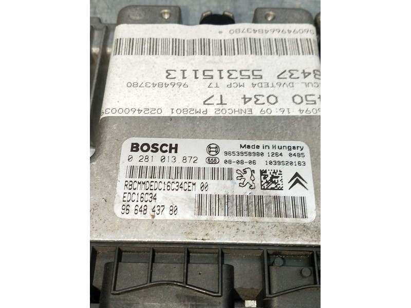 Recambio de centralita motor uce para peugeot 308 sw urban referencia OEM IAM 028101387296539589809664843780  