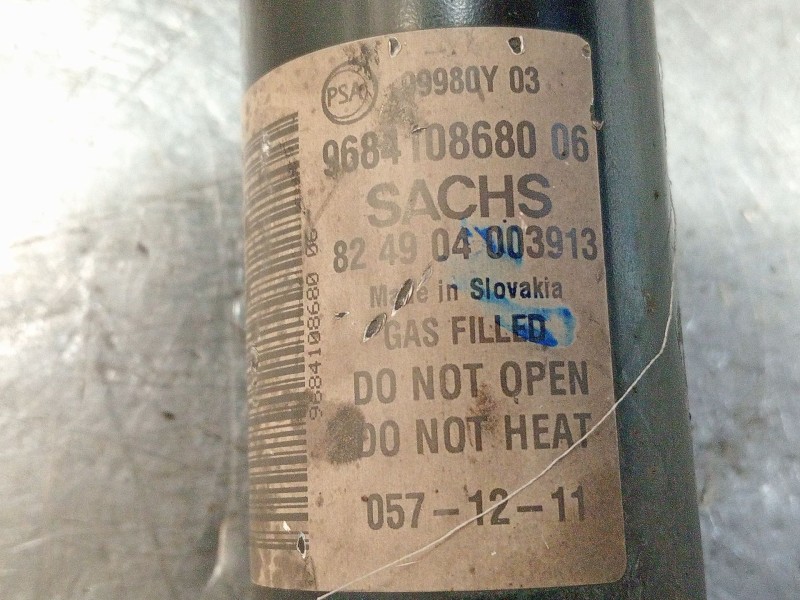 Recambio de amortiguador delantero izquierdo para citroën berlingo furgoneta/monovolumen (b9) 1.6 hdi 90 referencia OEM IAM 9684