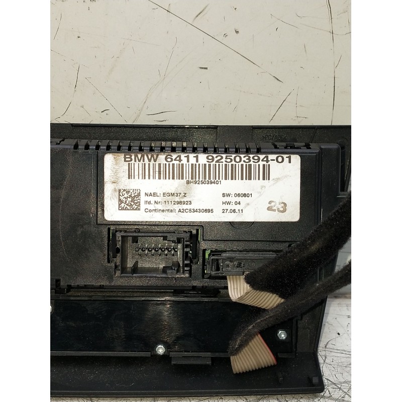 Recambio de mando calefaccion / aire acondicionado para bmw serie 3 berlina (e90) 320d referencia OEM IAM a2c534306959250394  