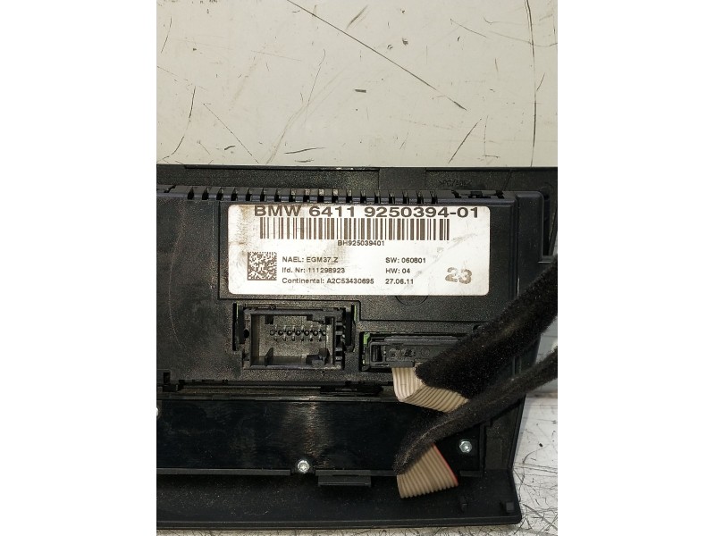 Recambio de mando calefaccion / aire acondicionado para bmw serie 3 berlina (e90) 320d referencia OEM IAM a2c534306959250394  